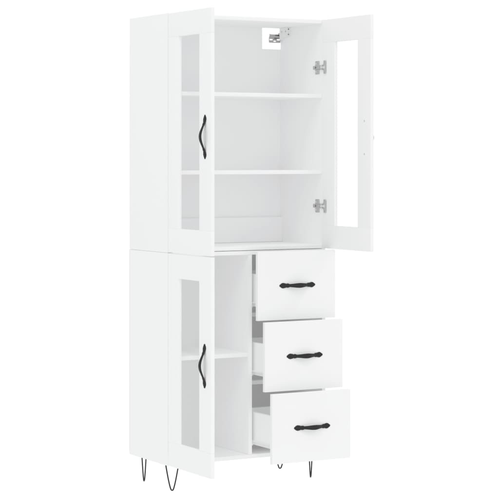 Skap Hvit 69,5x34x180 cm