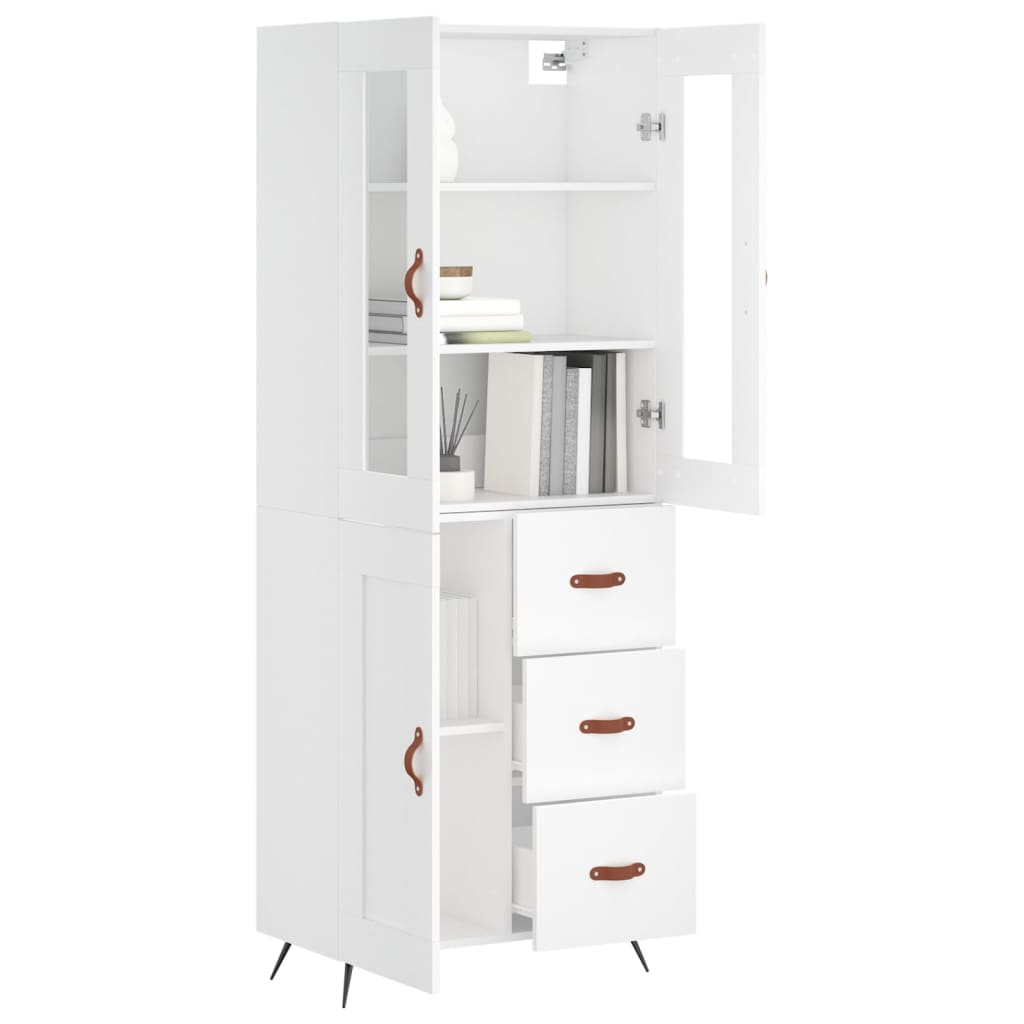 Skap Hvit 69,5x34x180 cm