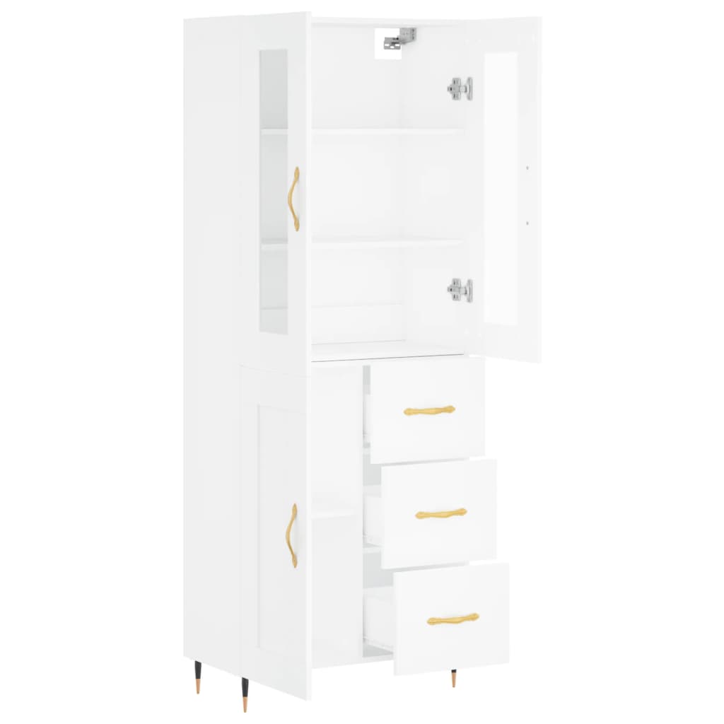 Skap Hvit 69,5x34x180 cm
