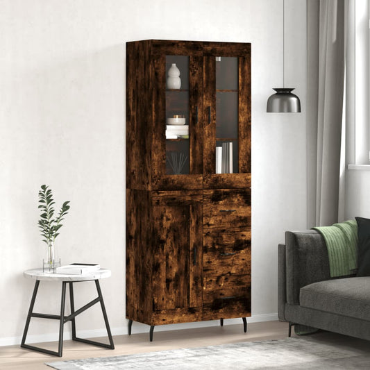 Skap Røkt Eik 69,5x34x180 cm