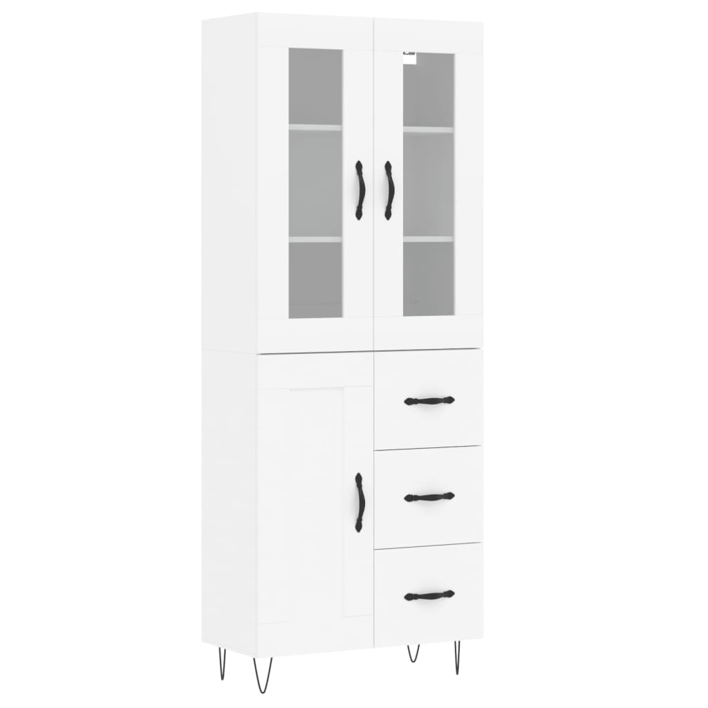 Skap Hvit 69,5x34x180 cm