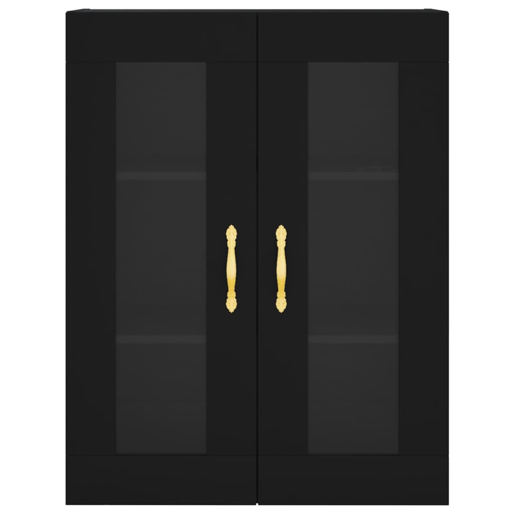 Skap Svart 69,5x34x180 cm