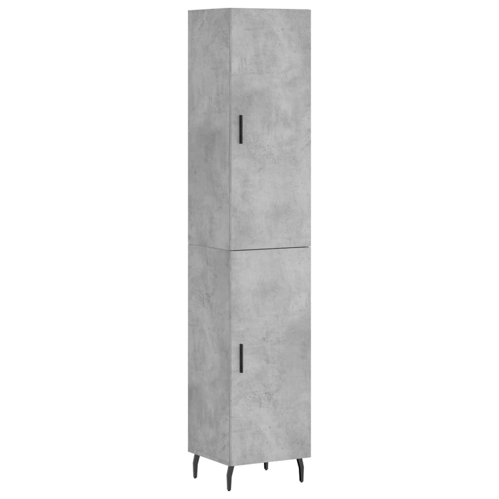 Skap Betonggrå 34,5x34x180 cm