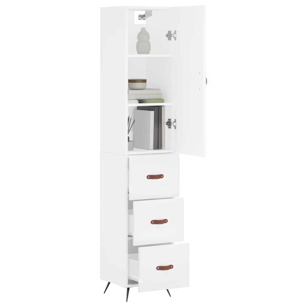 Skap Hvit 34,5x34x180 cm