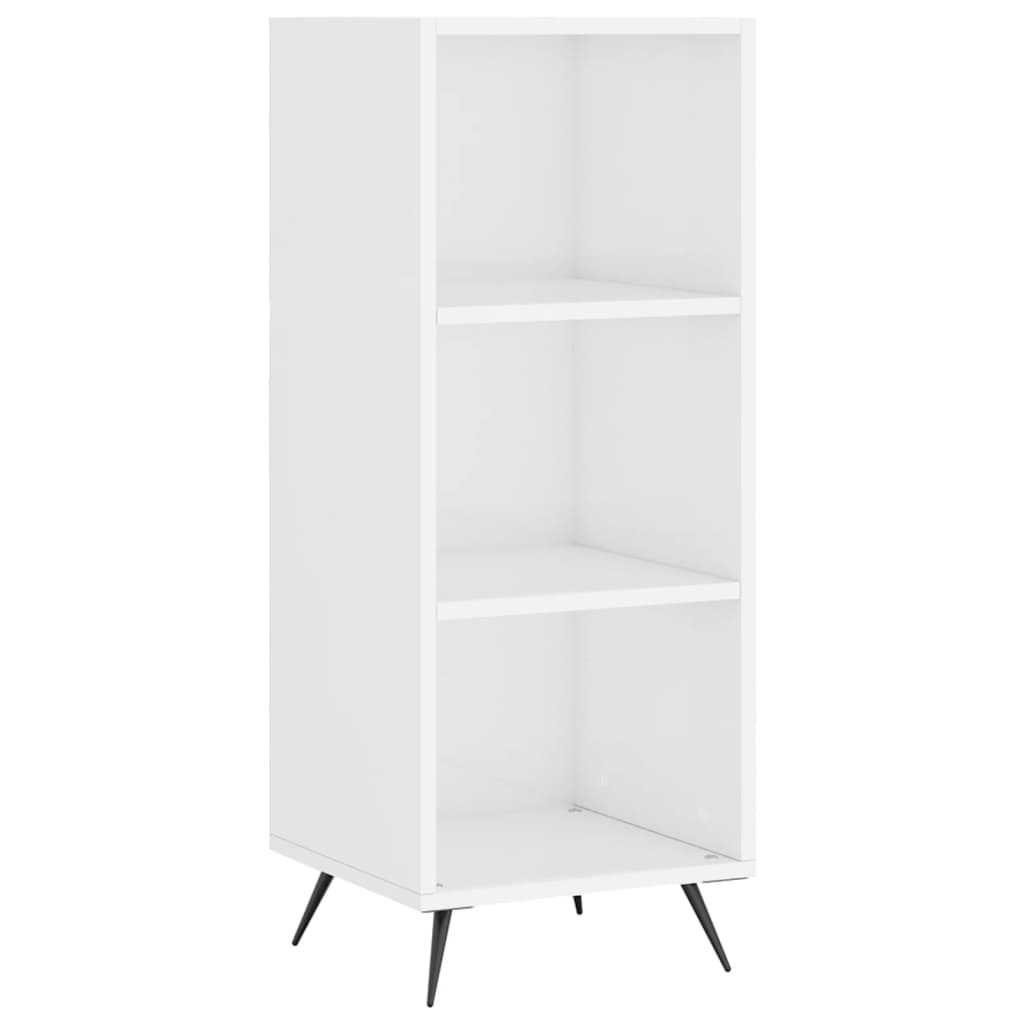 Skap Høyglans Hvit 34,5x34x180 cm