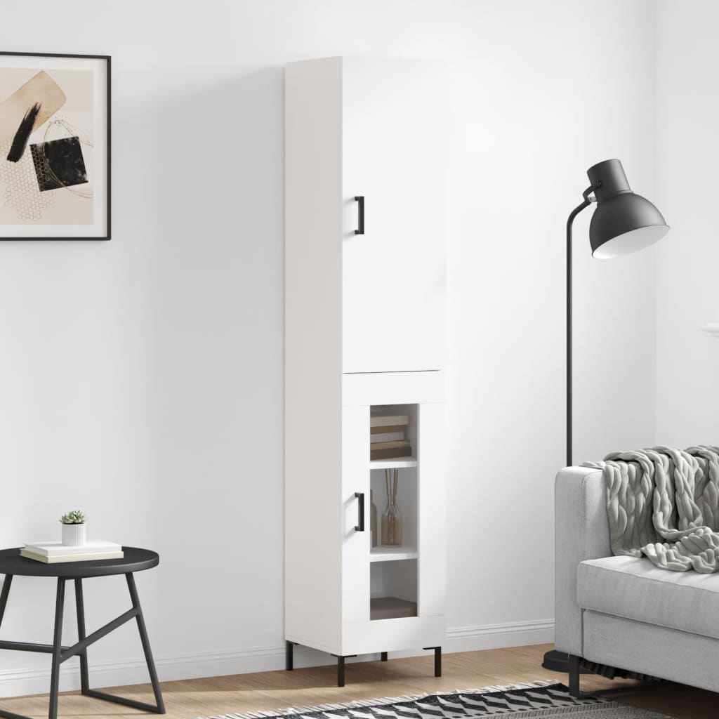 Skap Hvit 34,5x34x180 cm