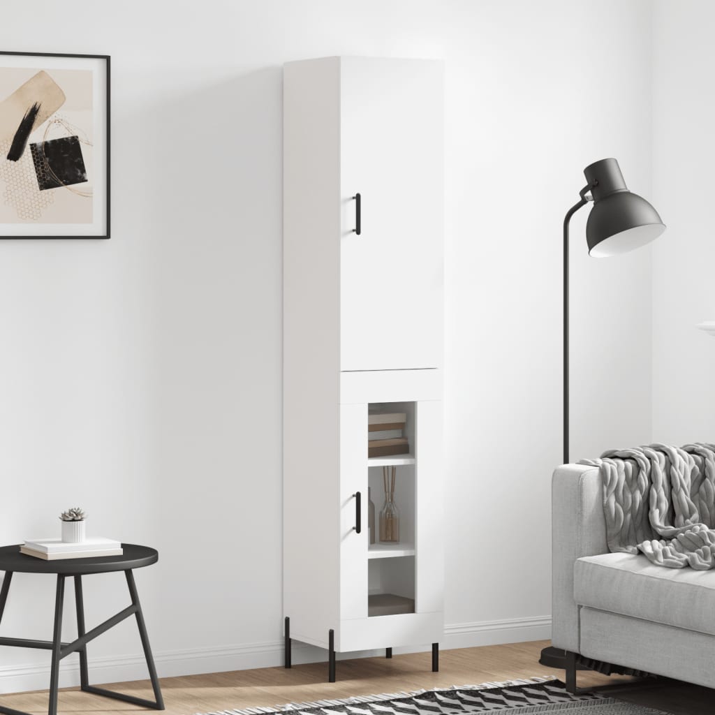 Skap Hvit 34,5x34x180 cm