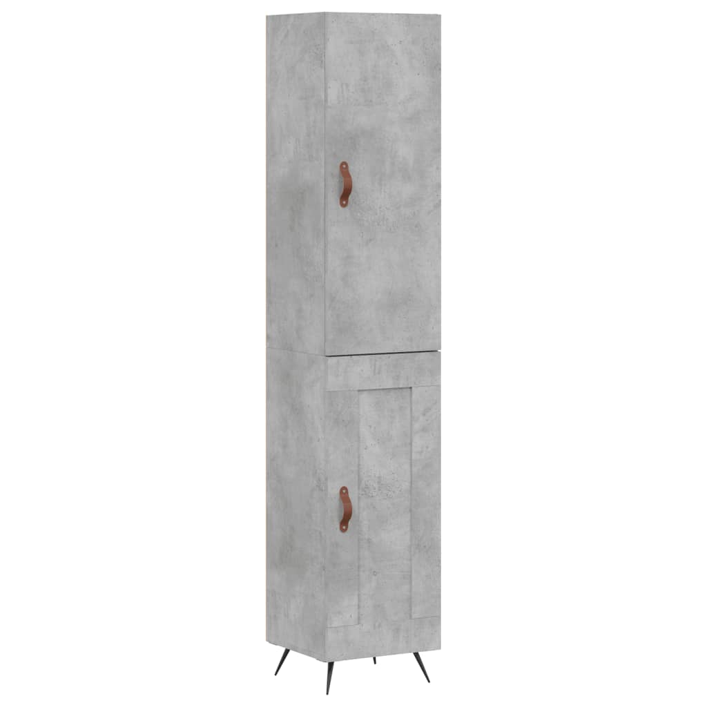 Skap Betonggrå 34,5x34x180 cm