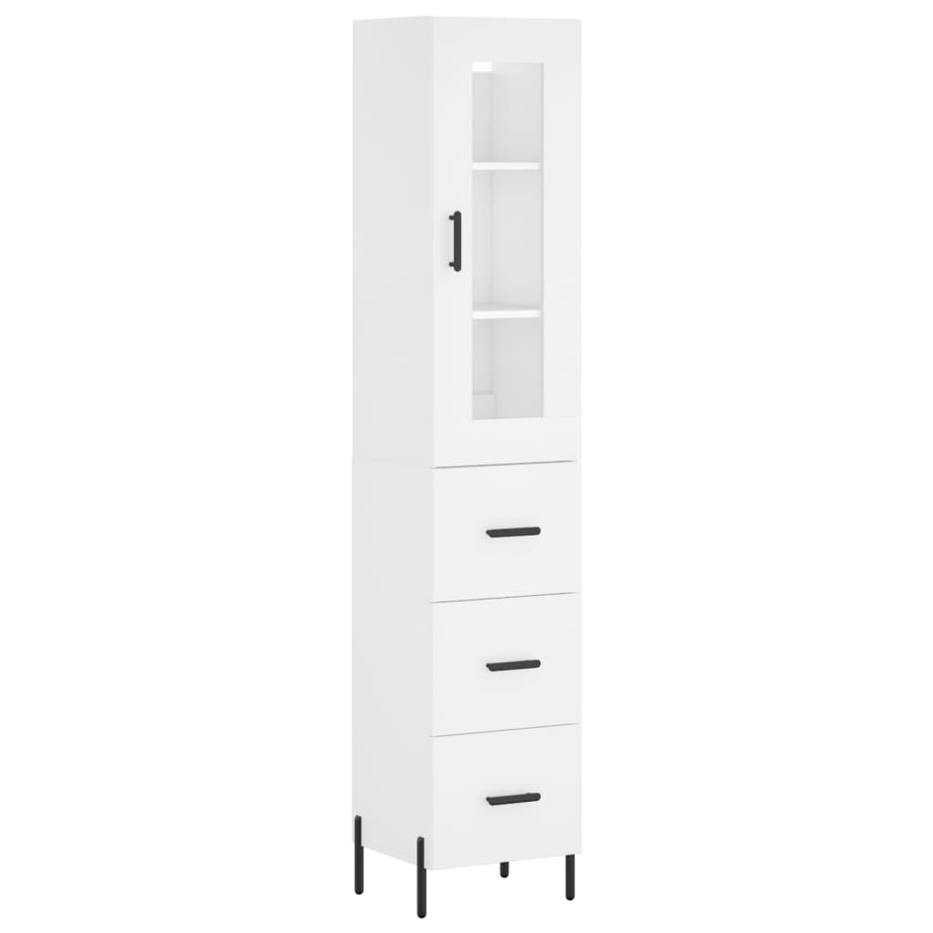 Skap Hvit 34,5x34x180 cm