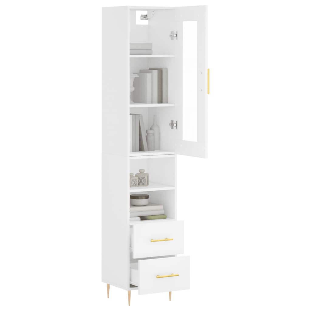 Skap Hvit 34,5x34x180 cm