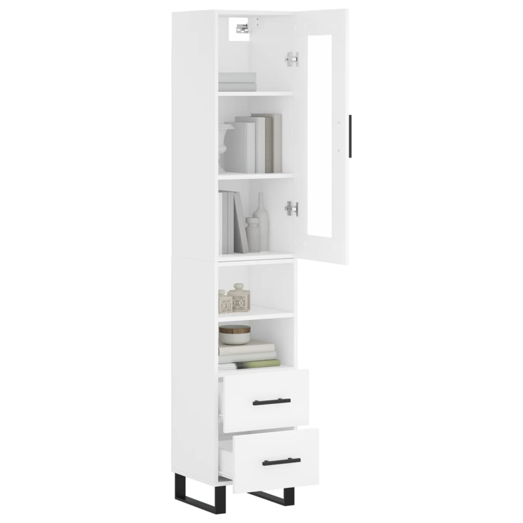 Skap Hvit 34,5x34x180 cm