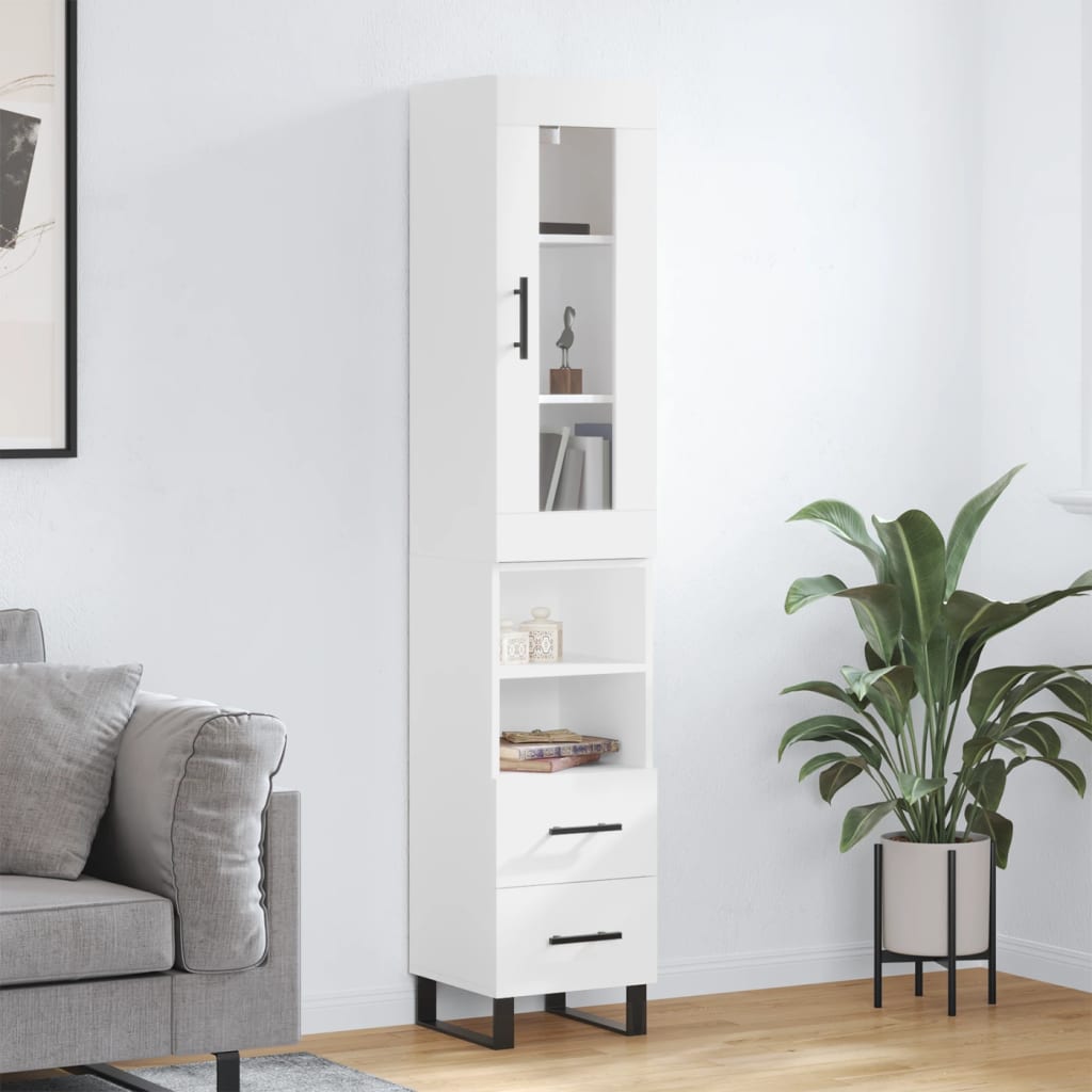 Skap Hvit 34,5x34x180 cm