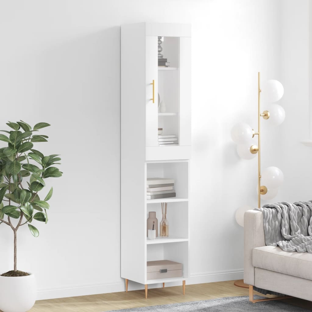 Skap Hvit 34,5x34x180 cm