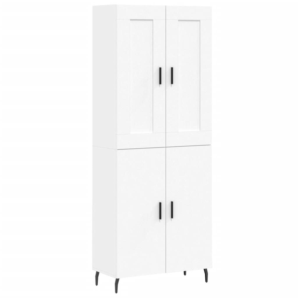 Skap Hvit 69,5x34x180 cm