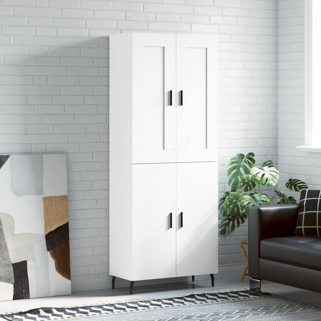 Skap Hvit 69,5x34x180 cm