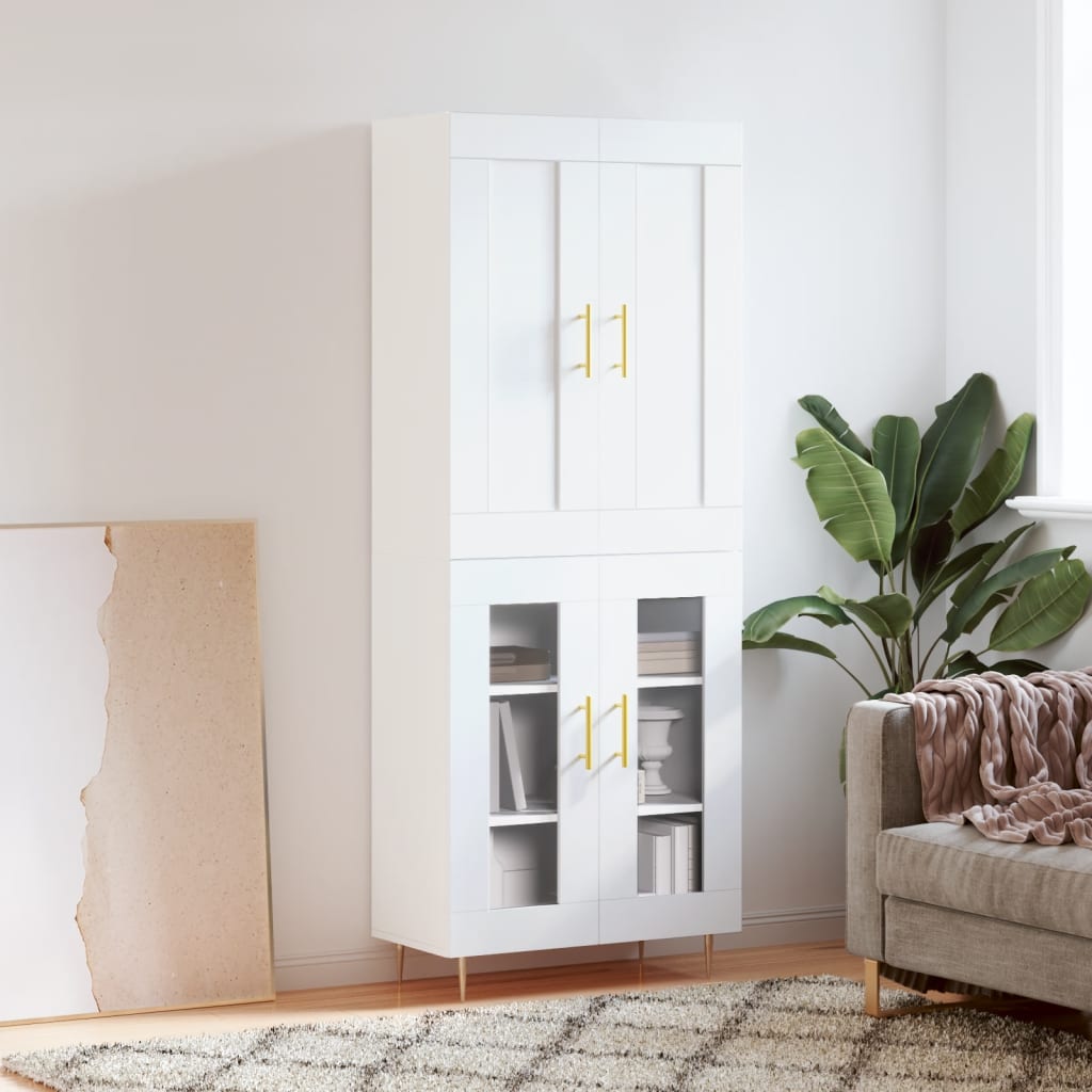 Skap Hvit 69,5x34x180 cm