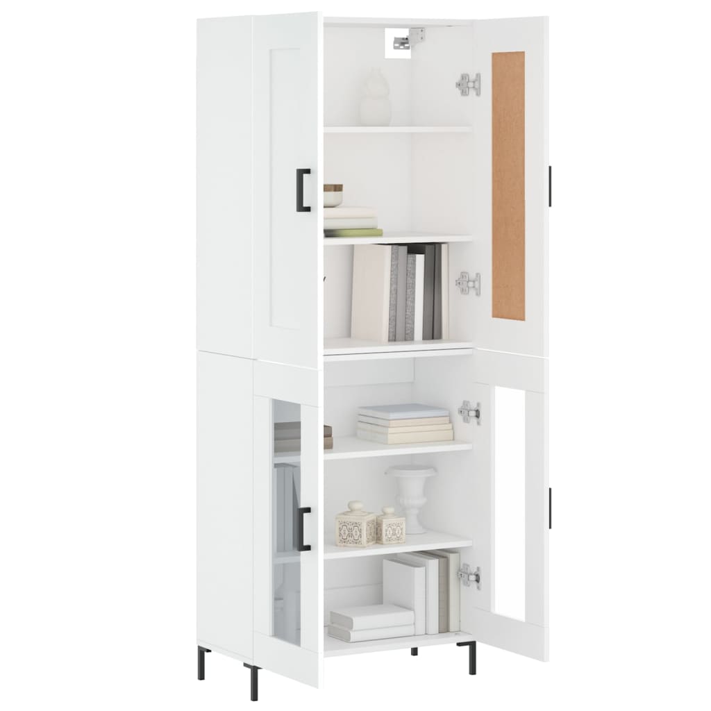 Skap Hvit 69,5x34x180 cm