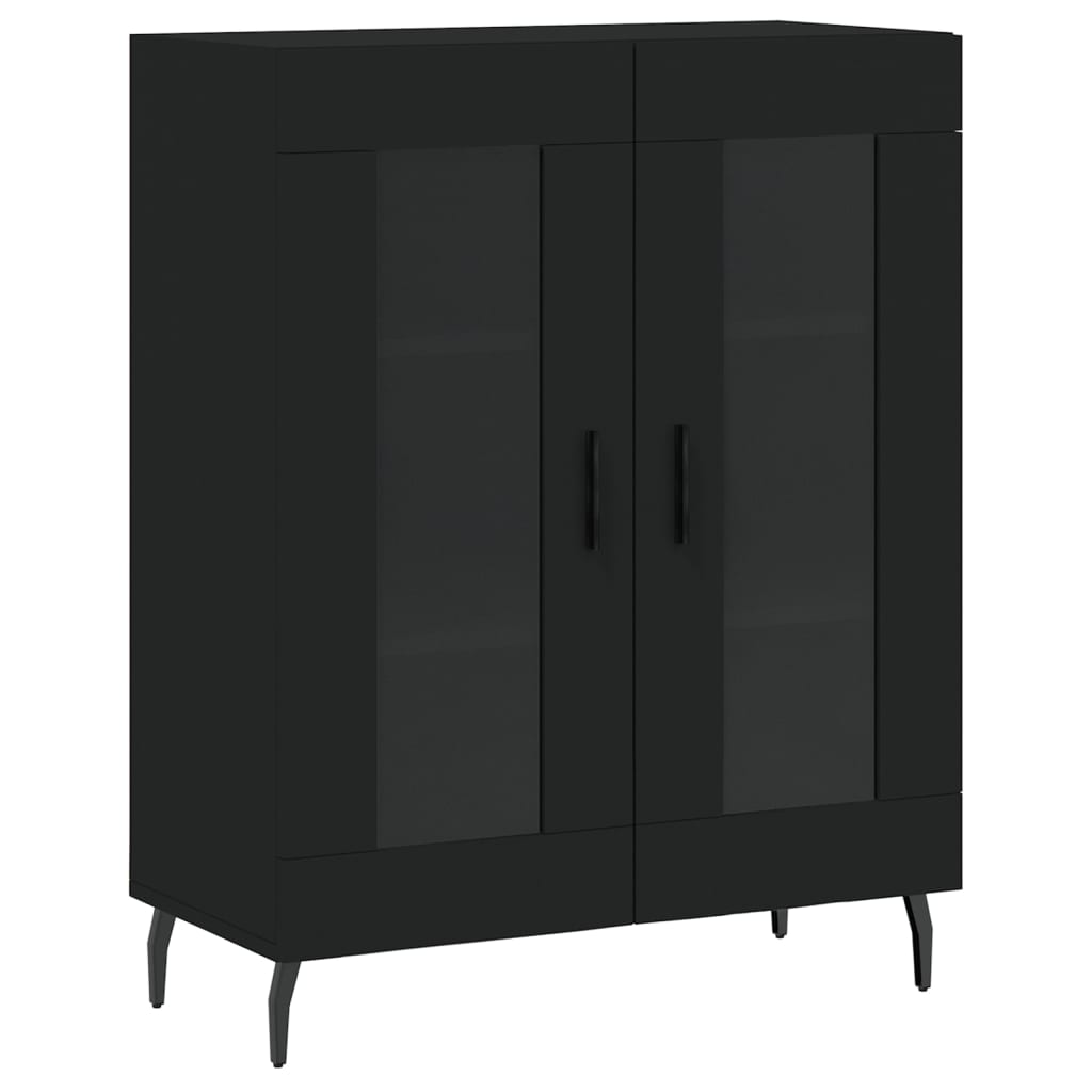Skap Svart 69,5x34x180 cm