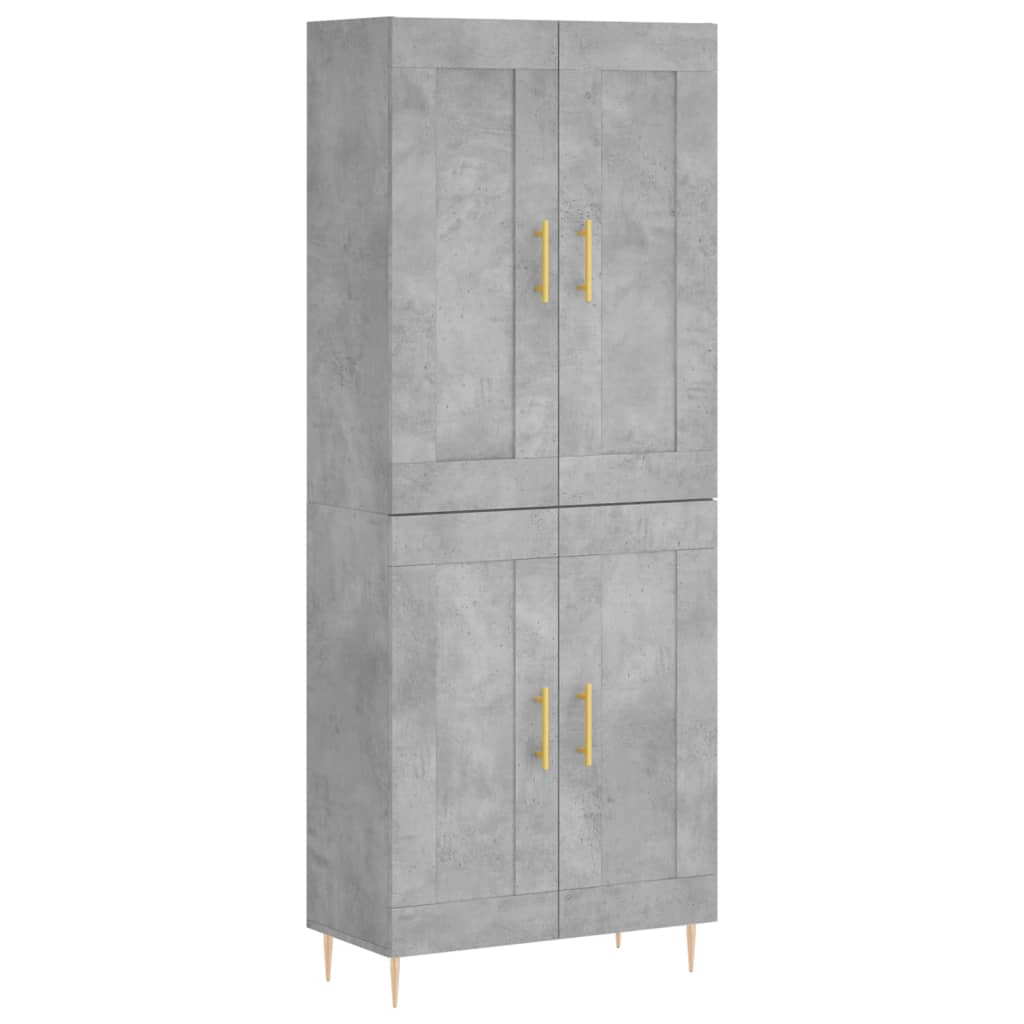Skap Betonggrå 69,5x34x180 cm
