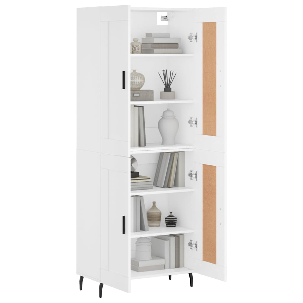 Skap Hvit 69,5x34x180 cm