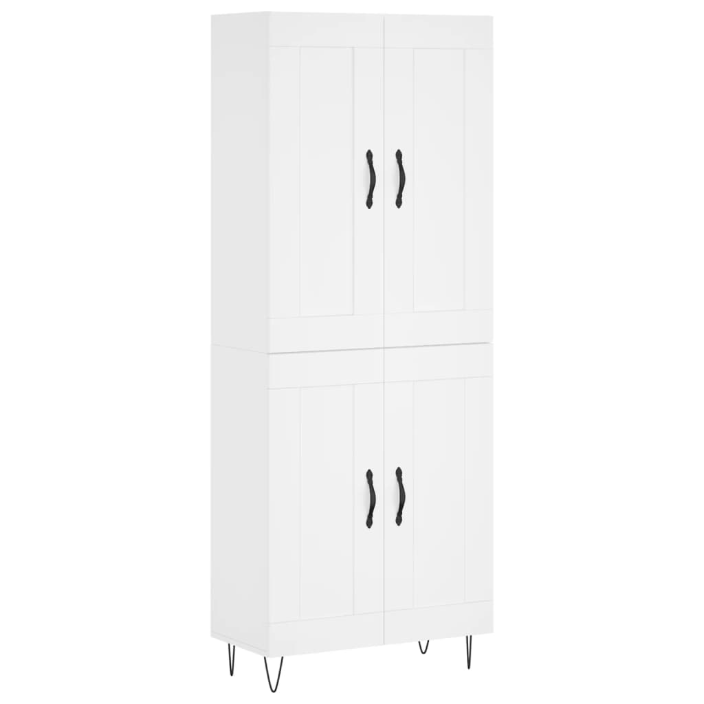 Skap Hvit 69,5x34x180 cm