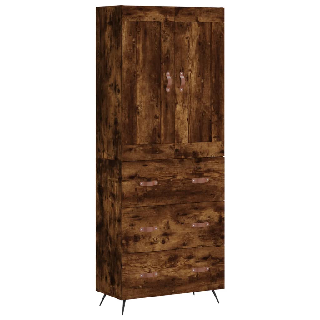 Skap Røkt Eik 69,5x34x180 cm
