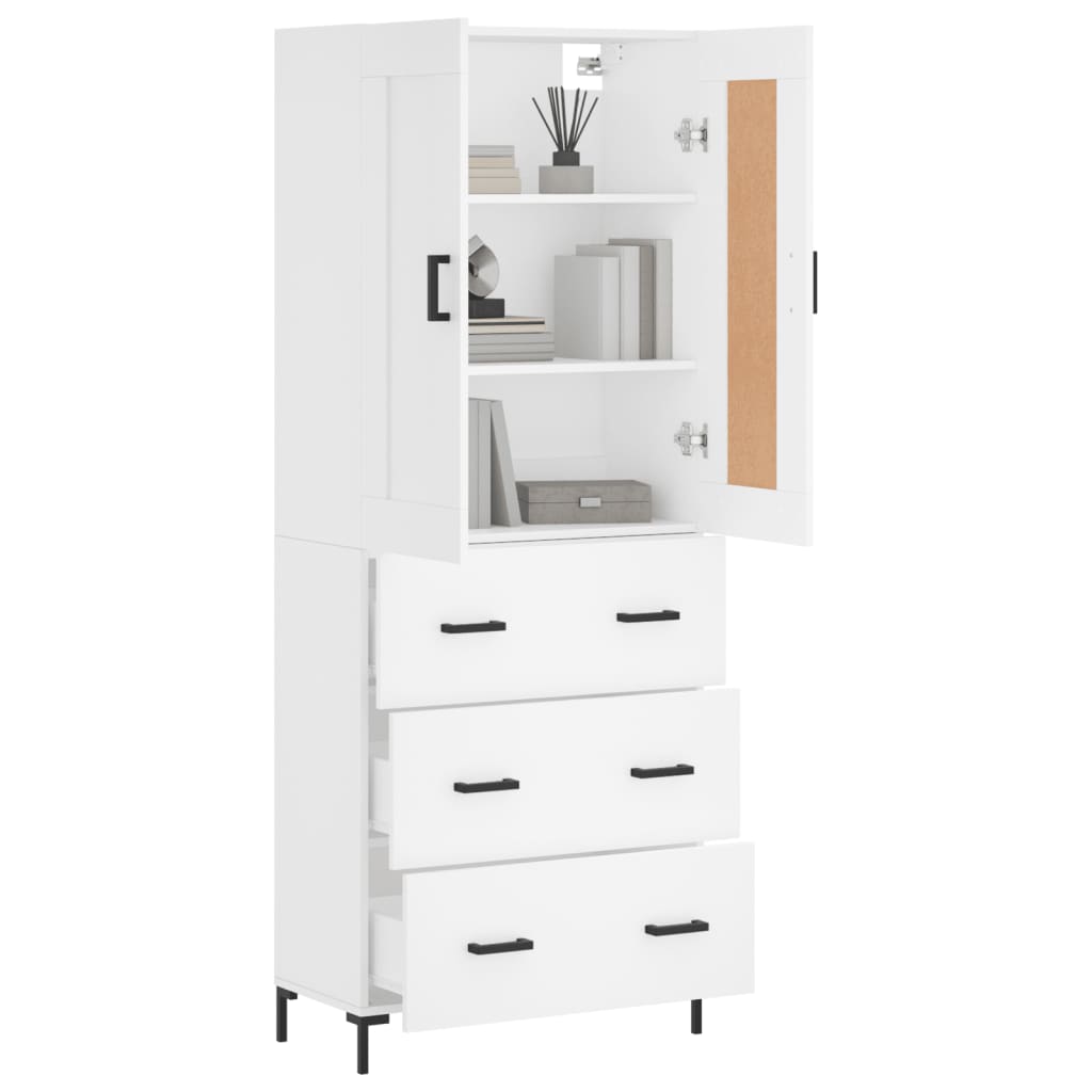 Skap Hvit 69,5x34x180 cm