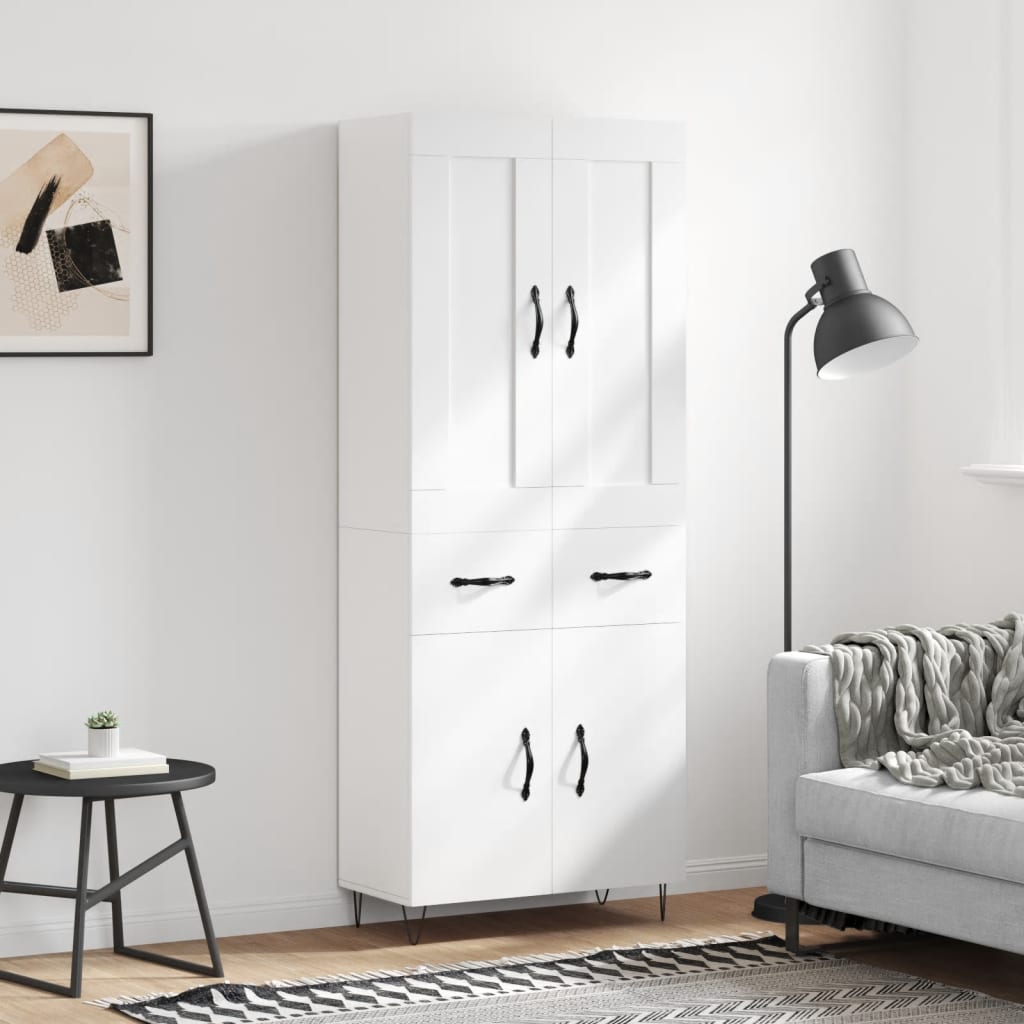 Skap Hvit 69,5x34x180 cm