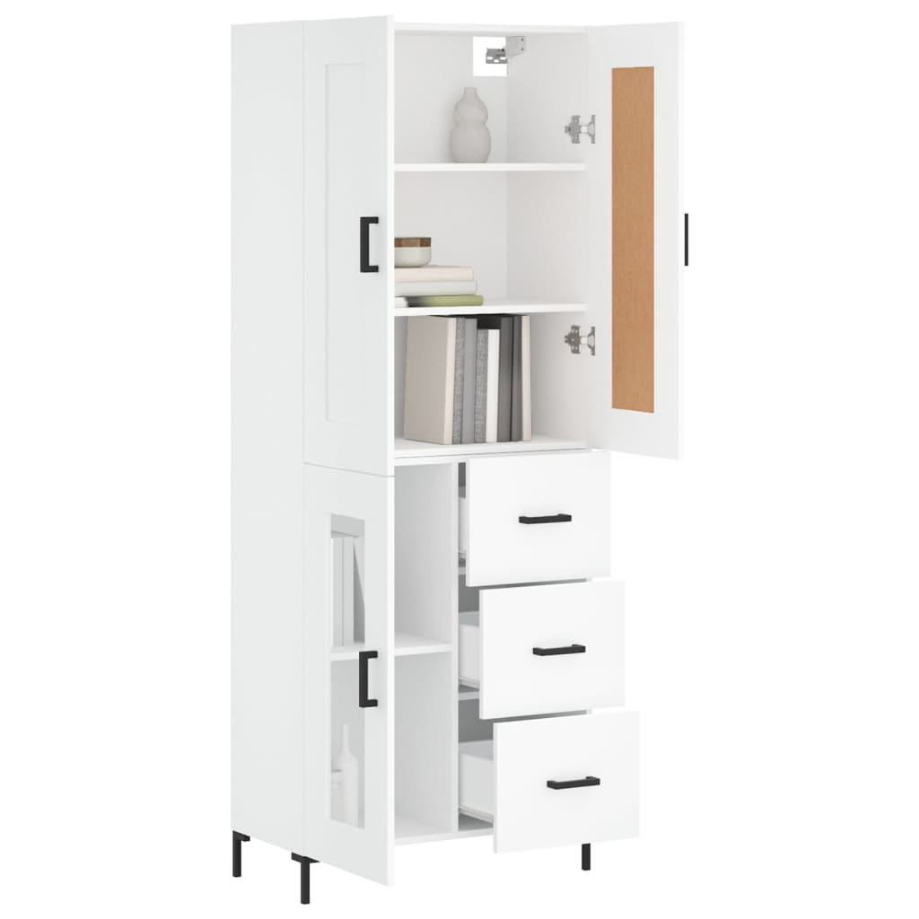 Skap Hvit 69,5x34x180 cm