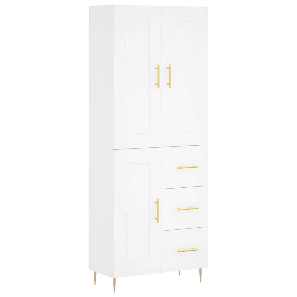 Skap Hvit 69,5x34x180 cm