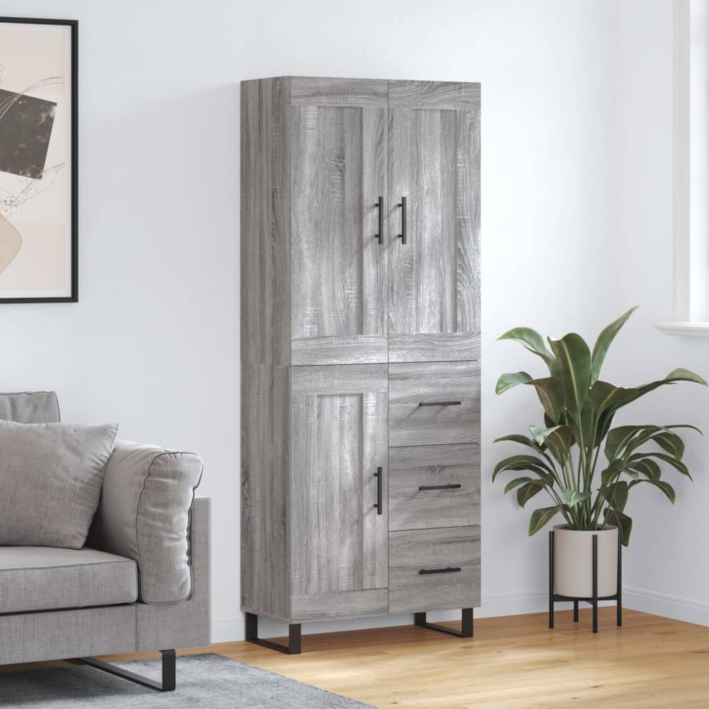 Skap Sonoma Grå 69,5x34x180 cm