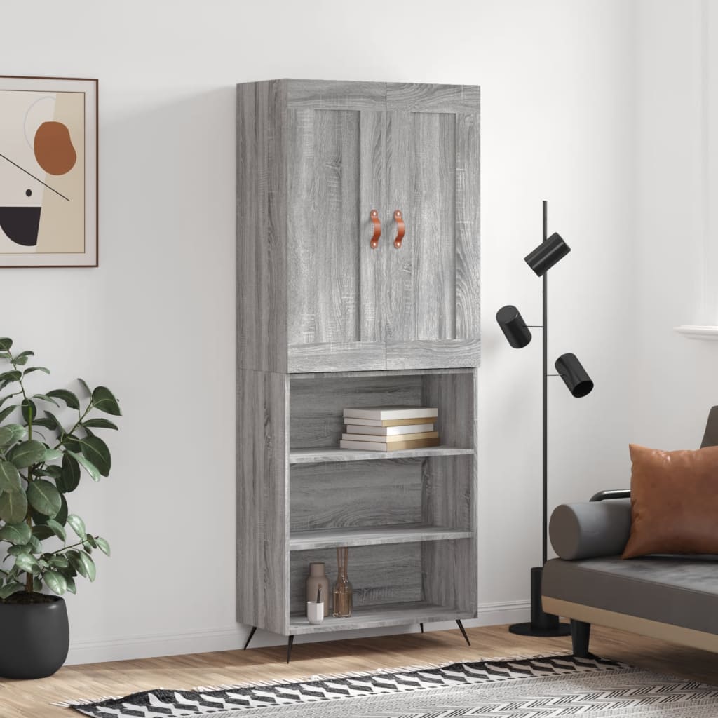 Skap Sonoma Grå 69,5x34x180 cm