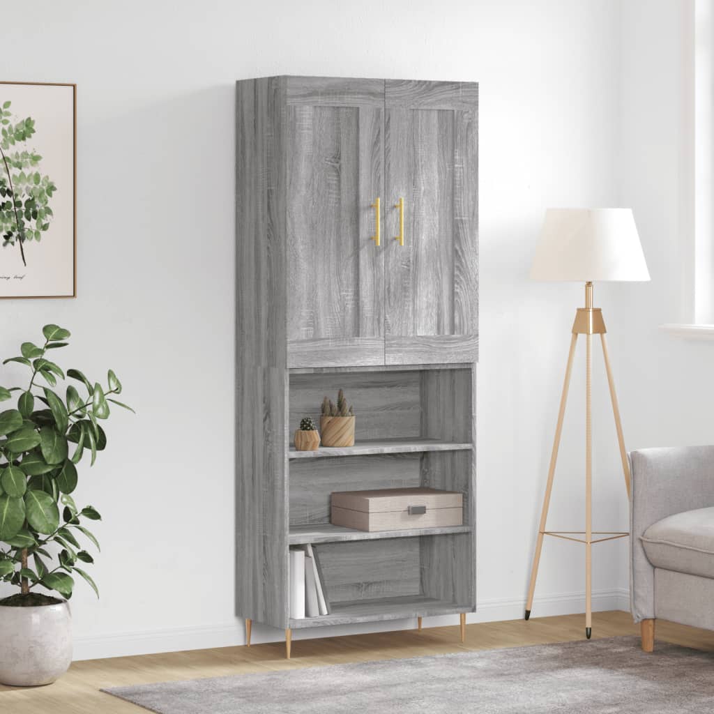Skap Sonoma Grå 69,5x34x180 cm