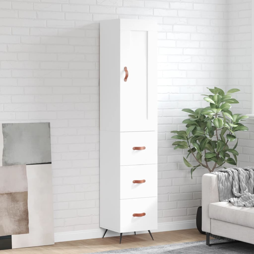 Skap Hvit 34,5x34x180 cm