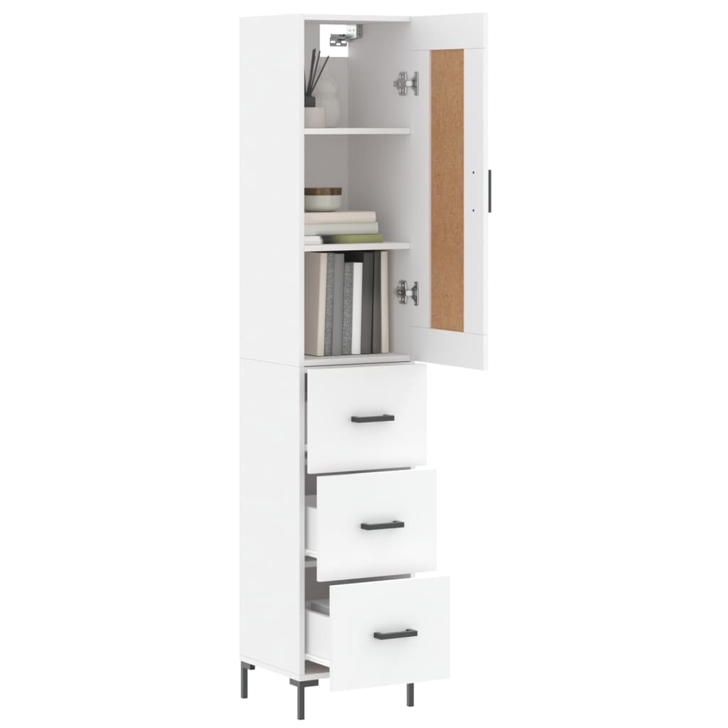Skap Hvit 34,5x34x180 cm