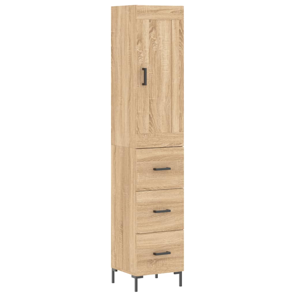 Skap Sonoma Eik 34,5x34x180 cm