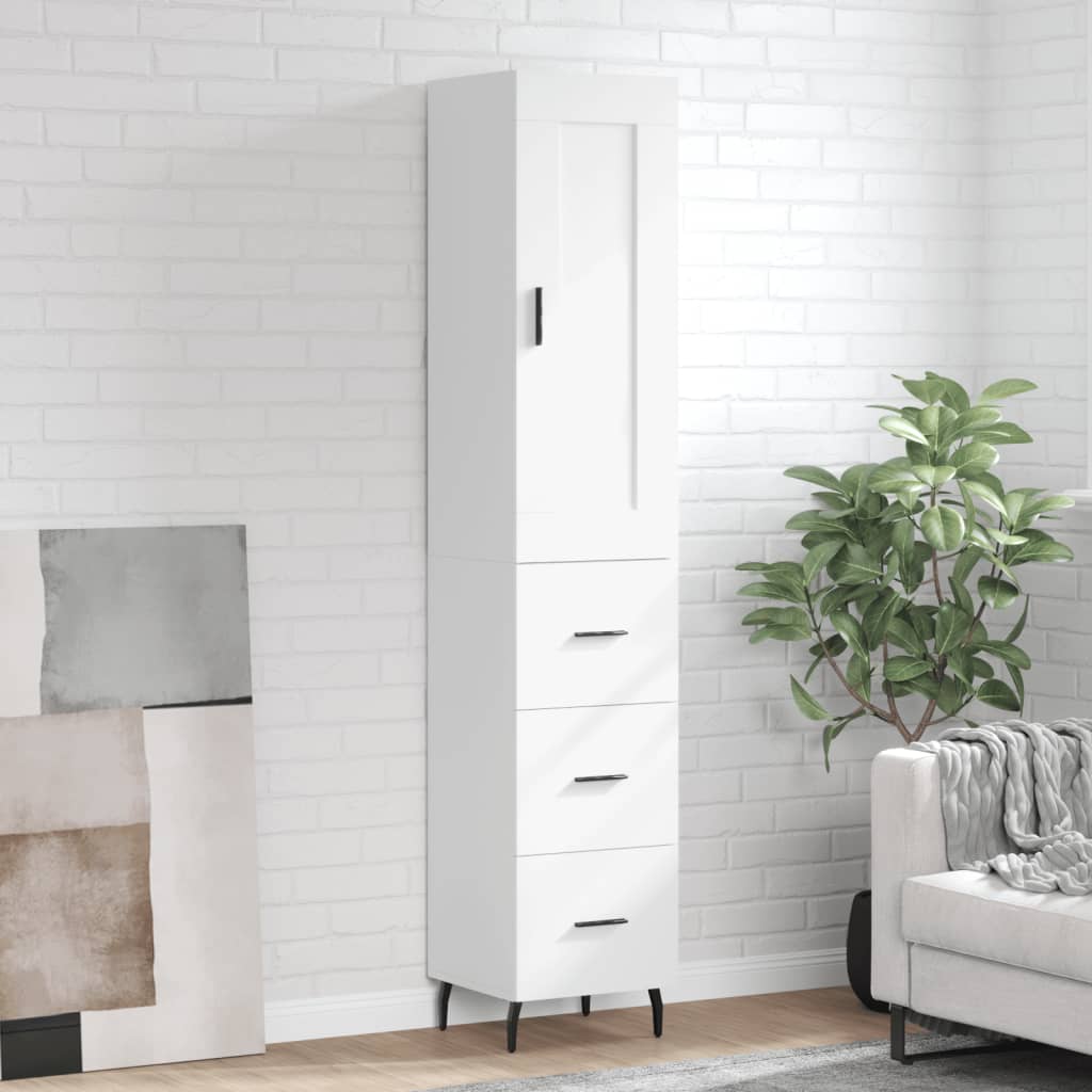 Skap Hvit 34,5x34x180 cm