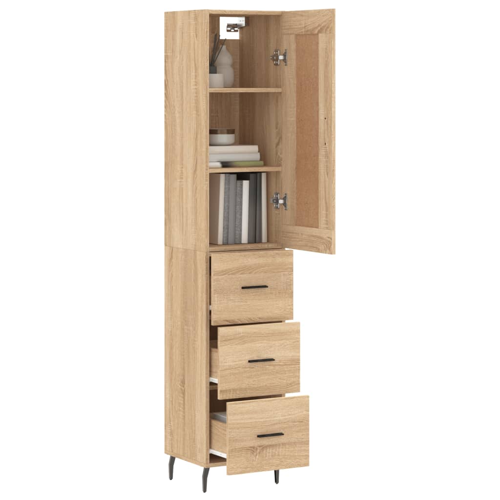 Skap Sonoma Eik 34,5x34x180 cm