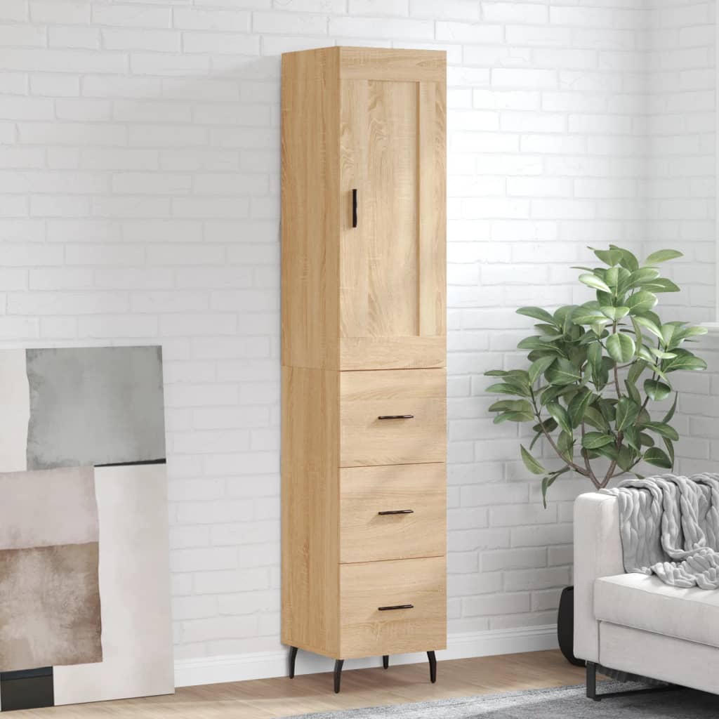 Skap Sonoma Eik 34,5x34x180 cm