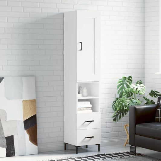 Skap Hvit 34,5x34x180 cm