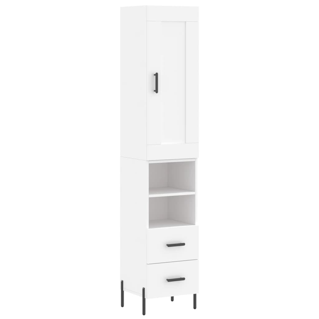 Skap Hvit 34,5x34x180 cm