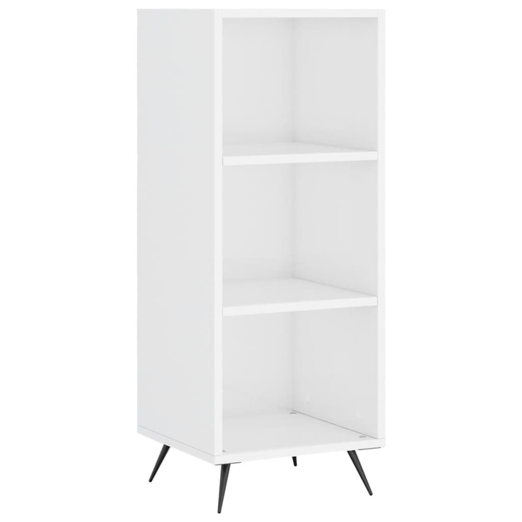 Skap Høyglans Hvit 34,5x34x180 cm