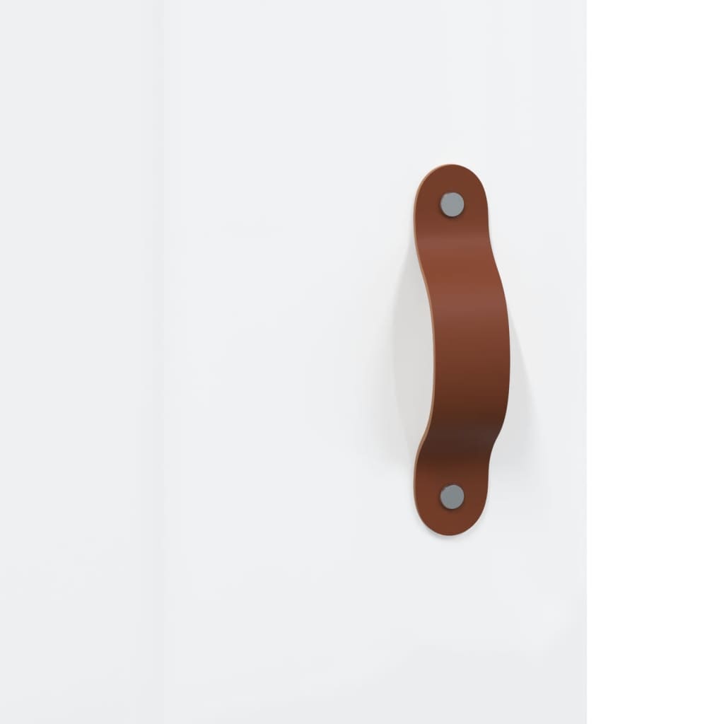 Skap Høyglans Hvit 34,5x34x180 cm