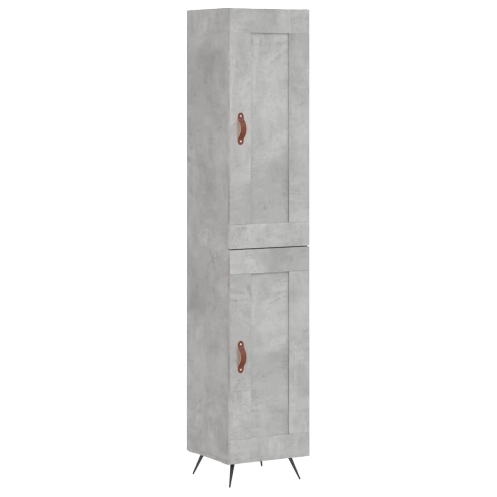 Skap Betonggrå 34,5x34x180 cm