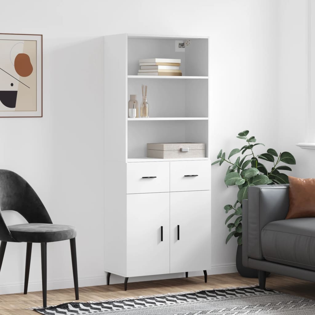 Skap Hvit 69,5x34x180 cm