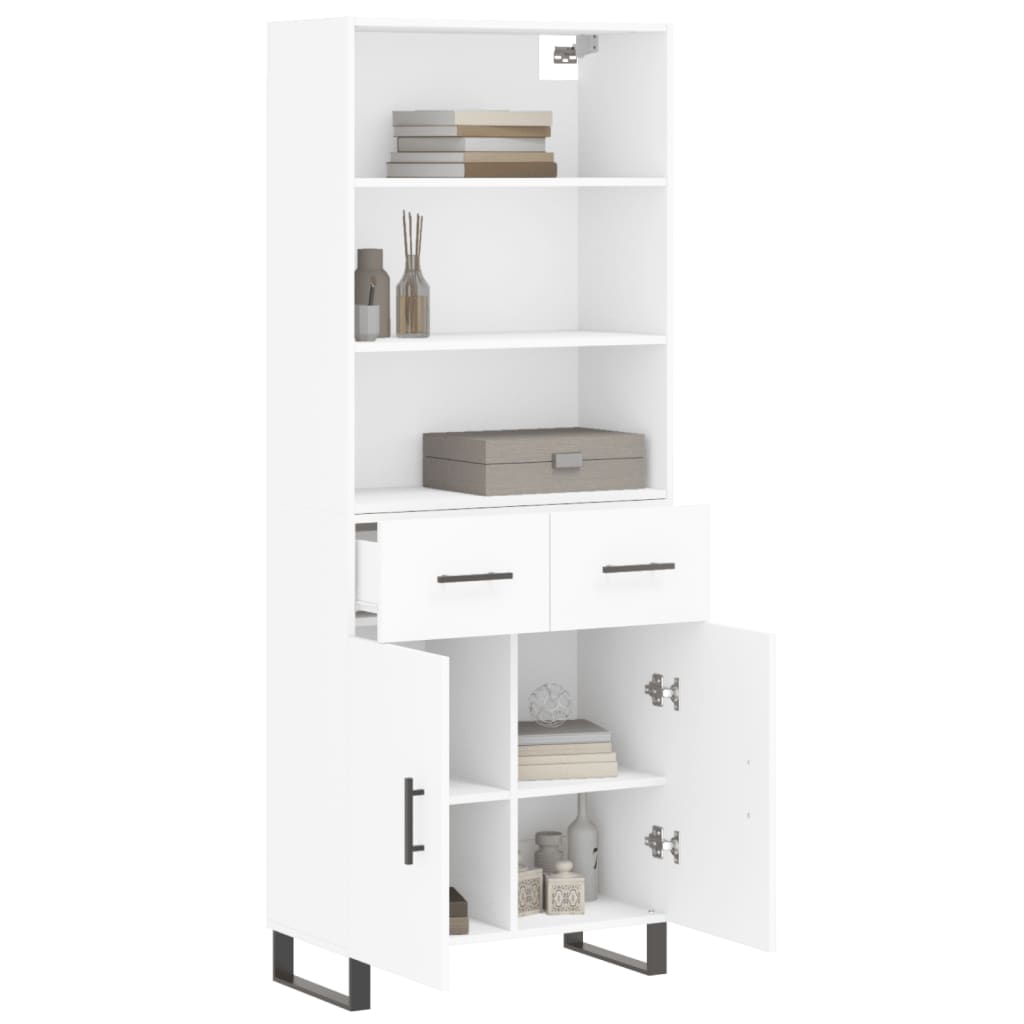 Skap Hvit 69,5x34x180 cm