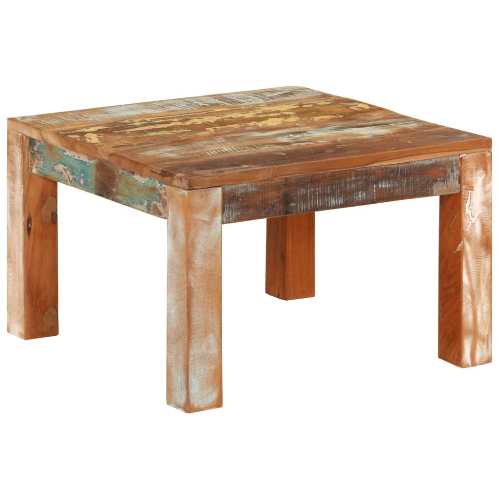 Salongbord Sofabord Tre 55x55x35 cm gjenvunnet heltre