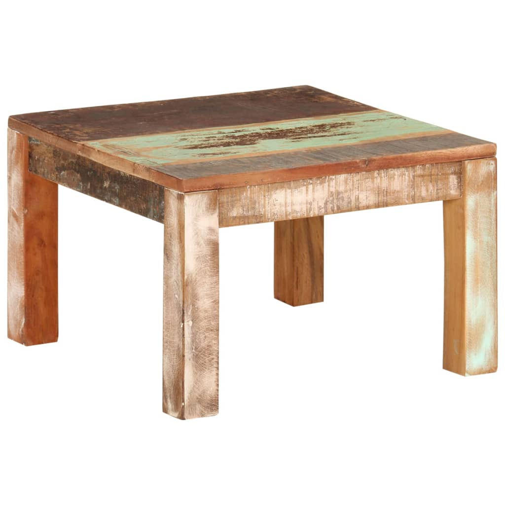 Salongbord Sofabord Tre 55x55x35 cm gjenvunnet heltre