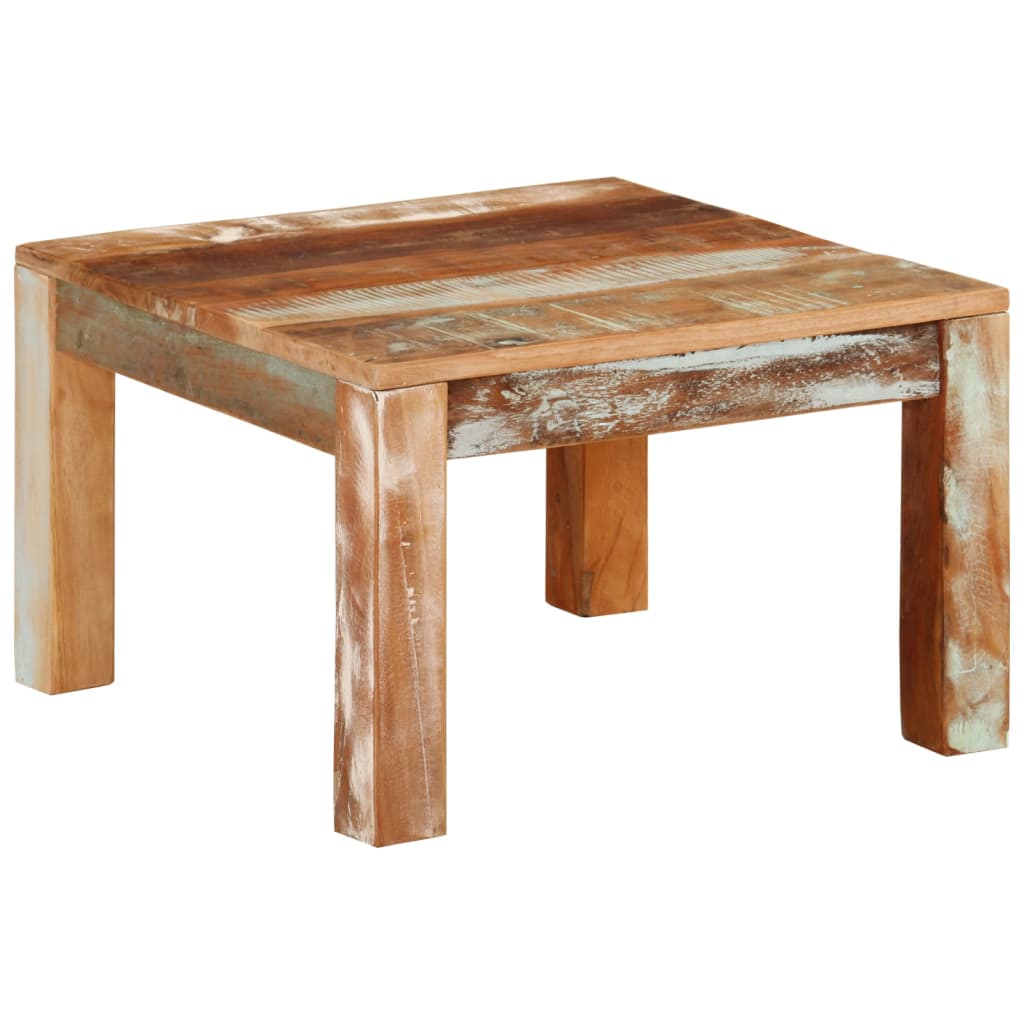 Salongbord Sofabord Tre 55x55x35 cm gjenvunnet heltre