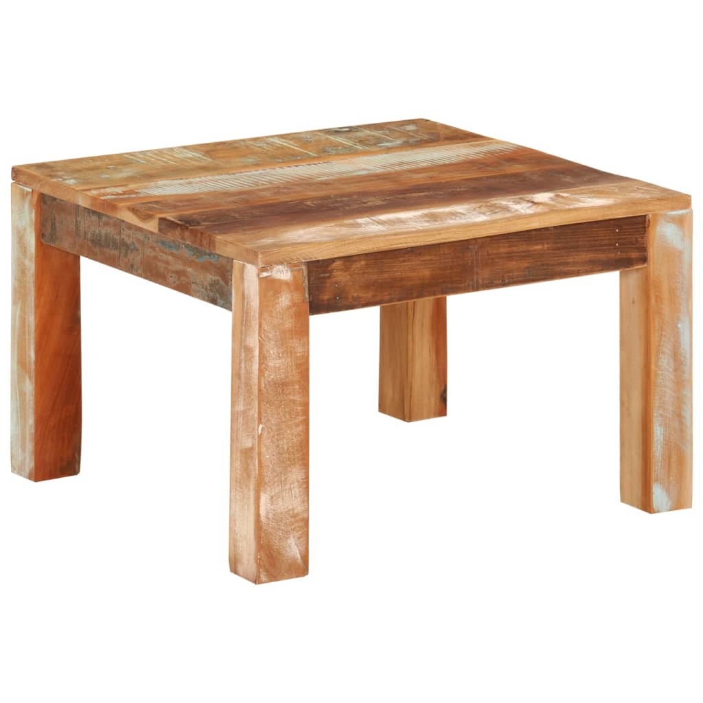 Salongbord Sofabord Tre 55x55x35 cm gjenvunnet heltre